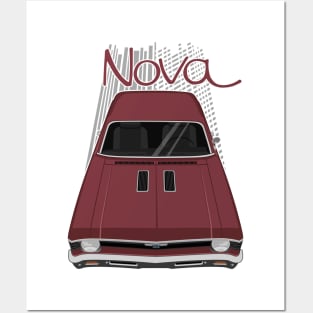 Chevrolet Nova 1969 - 1972 - maroon Posters and Art